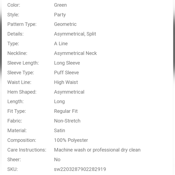 NWOT Asymmetrical split hem dress - Picture 6 of 7